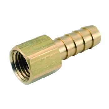 Lead Free Brass Female Hose Barb - 3/8" x 3/8"
