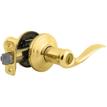 Tustin Entry Lever Lock ~ Polished Brass