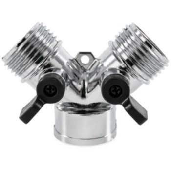 Camco RV Fresh Water Y-Valve with Shutoffs