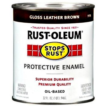 Rust-Oleum 7775502 7775 Qt Leather Brown Enamel