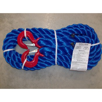 Triple S Rope  TS-25HH20 Polypropylene Hook x Hook Tow Rope, 25,000 Lb  ~ 1-1/4" x 20 Ft.