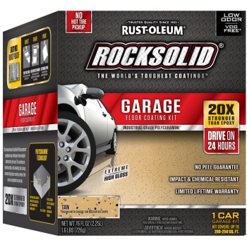 RockSolid Garage Floor Coating Kit, Tan 