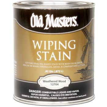 Old Masters 12704 Wiping Stain,  Weathered Wood ~ Gallon