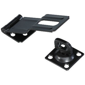 National N305-987 Swivel Safety Hasp, Black ~ 4.5"