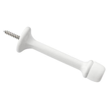 National Hardware Rigid Door Stop, White - 3"