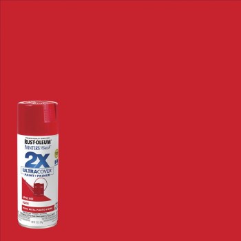 Painter's Touch 2X Spray Paint, Gloss Apple Red - 12 oz