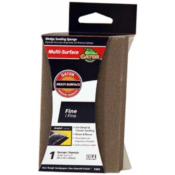 Fine Wedge Sanding Sponge ~ 2-1/2" x 5" x 1"