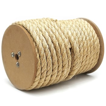 3 Strand Twisted Sisal Rope, Natural Color ~ 3/8" x 365 Ft.