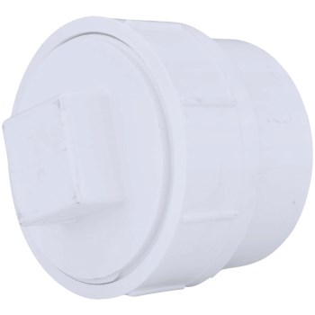 Charlotte Pipe PVC DWV Fitting Cleanout with Plug - 4"