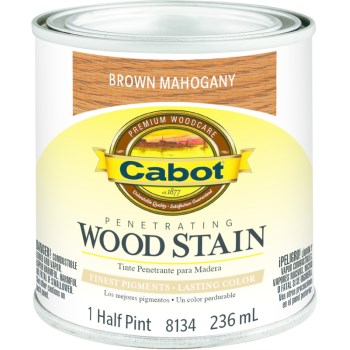 Cabot 1440008134003 Wood Stain - Brown Mahogany - 1/2 Pint