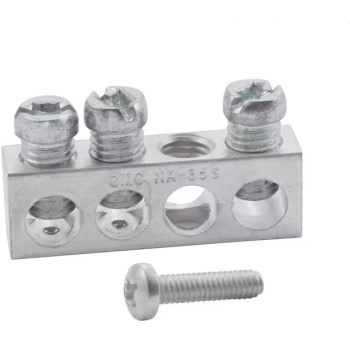 Ground Bar Kit, 3-Terminal Aluminum - QO & Homeline