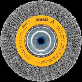 DeWalt 6" Bench Grinder Wire Brush - .014" Crimped