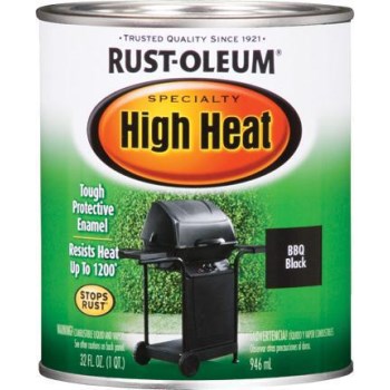 High Heat Black Enamel,  BBQ Black  -  Quart