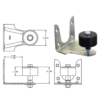 National 100875 Barn Door Stay Roller