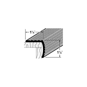 M-D Bldg Prods 43878 Stair Edging, Pewter ~ 1-1/8" x 36"