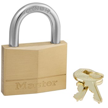 Solid Brass Padlock, Keyed Different - 2"
