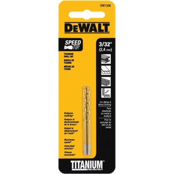 DeWalt Titanium Split Point Drill Bit - 3/32"