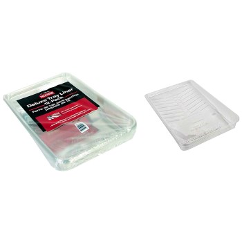 Wooster  0BR4960110 P.E.T. 12 Pack Tray Liners,  Clear Plastic ~ Approx 2.8" D x 16.8" L x 11.8" W