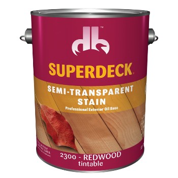 Superdeck/duckback 23004 Semi-transparent Stain ~ Redwood, Gallon