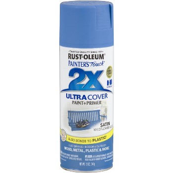 Rust-Oleum 249062 Painters Touch 2x Ultra, Wild Blue Satin ~ 12 oz Aerosol