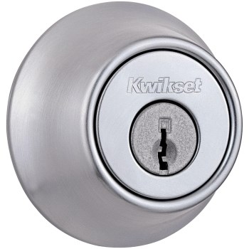 Kwikset 660 Single Cylinder Deadbolt, Satin Chrome