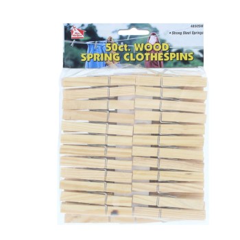 World &amp; Main/Cranbury  4850SM 50ct Wood Clothespin