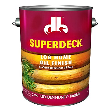 SuperDeck/DuckBack 72004 Log Home Oil Finish, Golden Honey ~ Gallon