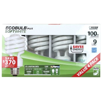 CFL  Bulb, Mini Twist - SoftWhite  23 Watt