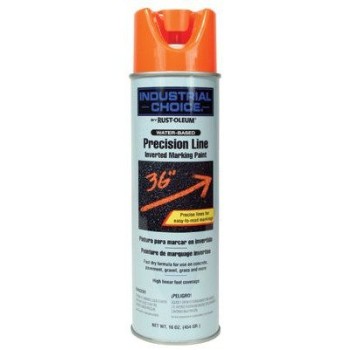 Rust-Oleum 203036 Inverted Marking Paint, H20 Fl Orange~17 oz