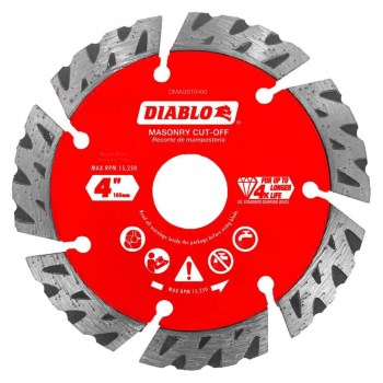 Diamond Segmented Cutoff Wheel   4"