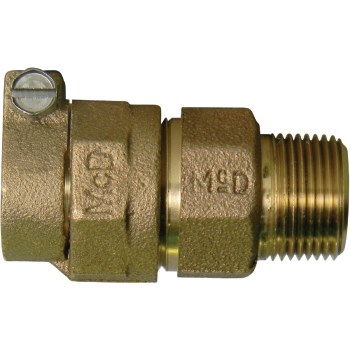 Anderson Metals 3/4" CTS x 3/4" MPT Brass Male Adapter - Lead-Free