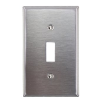 Single Switch Plate - Stainless Steel