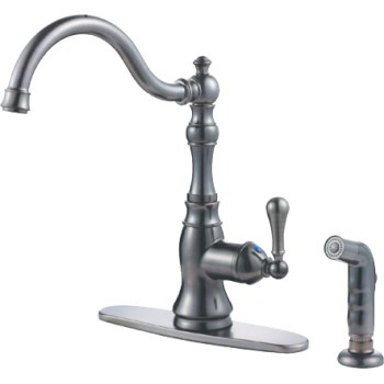 Hardware House  135214 Kitchen Faucet w/ Spray ~ Classic Bronze