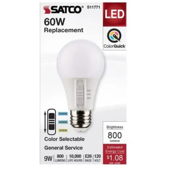 9w A19 3cct Bulb
