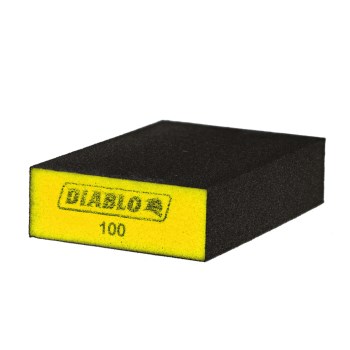 Diablo Flat Edge Sanding Sponge, 100 Grit - 3pk