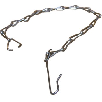 Larsen Alert Chain and Hook, Chrome Plated   9-1/2"