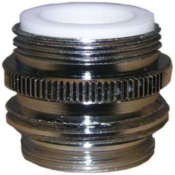 Dual Thread Faucet Aerator Adapter - Chrome