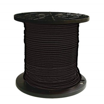 Stranded Copper Wire, THHN, Black - 8 AWG