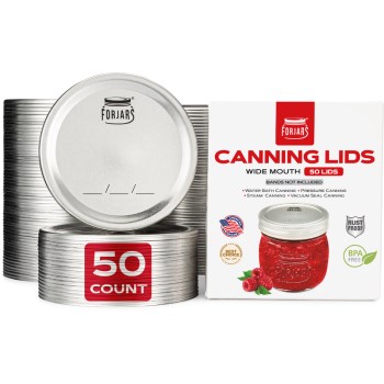 Fjlw50 50pk Wide Canning Lids