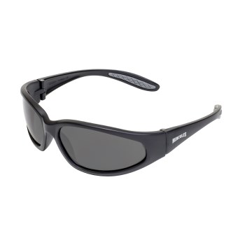 Hercules 1 Safety Glasses, Black - Smoke Lens