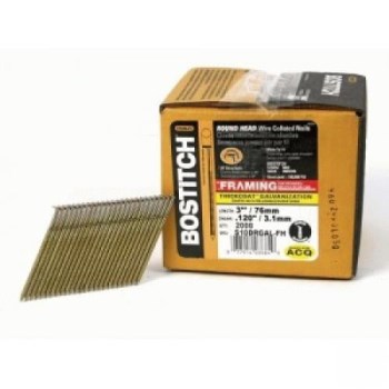 Galvanized Ring Shank Framing Nails, 28 Deg - 3"