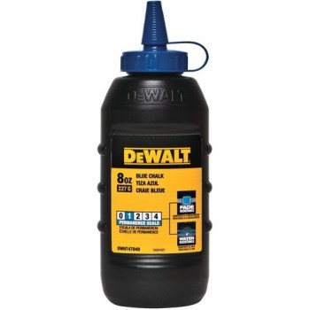 DeWalt Chalk Line Chalk, Blue - 8 oz