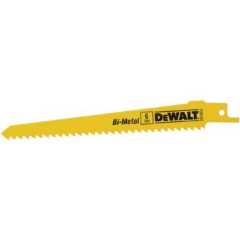 DeWalt DW4802B25 Reciprocating Saw Blade, 6 TPI ~ 6" 