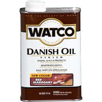 Rust-Oleum 214381 Watco Danish Oil, Red Mahogany ~ Pint