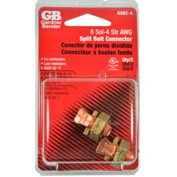 Gardner Bender Copper Split Bolt Connector - #4 AWG