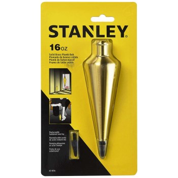 Stanley 47-974 16oz Brass Plumb Bob