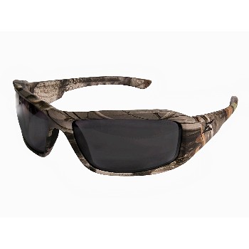 Wolf Peak  XB116CF Safety Eyeware, Brazeau Series ~ Camo w/Smoke Lenses