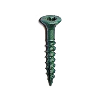 Midwest Fastener  09318 Exterior Deck Screws, Green Coated w/Star Heads ~ #9 x 2.5"