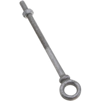 Forged Steel Eye Bolt, Galvanized ~ 1/4" x 4"