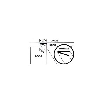 M-D Bldg Prods 03541 V-Flex Weatherstrip,  Brown ~ 7/8" x 17"